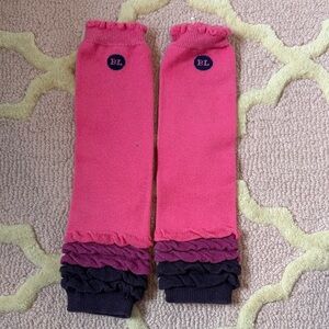 Baby Leg Pink and Purple Leg Warmers